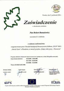 Robert Banasiewicz certyfikat robert banasiewicz 8 8